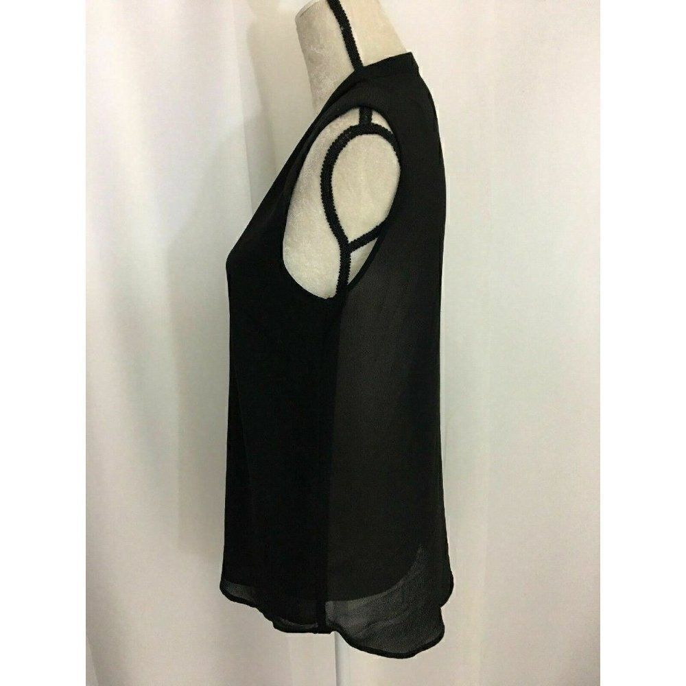 Decker Button Down Tank Top Sheer back - Picture 4 of 8